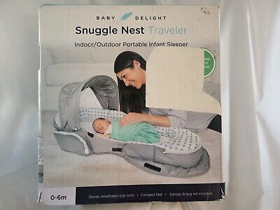 Baby Delight Snuggle Nest Traveler Portable Infant Sleeper **BRAND NEW** • 70$
