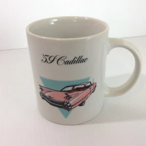 Taza de café Cadillac 1959 rosa de 2 puertas - Imagen 1 de 7
