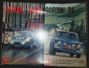RENAULT R8 GORDINI ET ALPINE A210 1:24 Dual Kit AMT SEALED BAGS RARE - Photo 1/7
