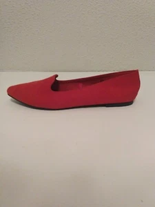 Zapatos planos Seychelles para mujer de tela roja imitación gamuza carrera sin cordones talla 7,5 W - Imagen 1 de 9