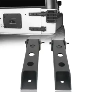 2PCS Rear Tailgate Hinge Set Powder Coated Steel for Jeep Wrangler JK 2007-2018 - Foto 1 di 8
