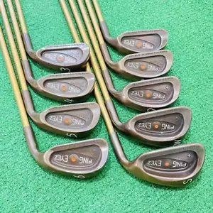 Ping Eye 2 + Beryllium Copper iron Set 9pcs 3-9+W,S PING ALDILA HM-40 RH from JP - Picture 1 of 10