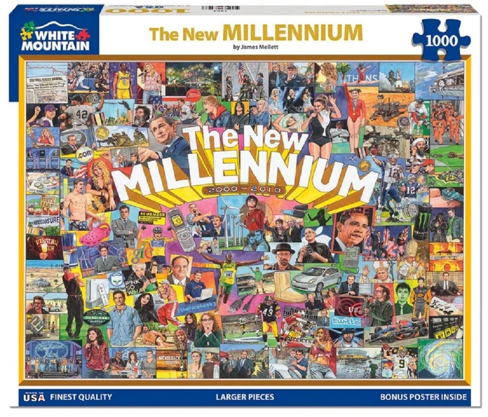 White Mountain 1000 Piece Jigsaw Puzzle - The New Millennium - image 1 of 1