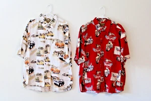 Two Magellan Brand Hawaiian Shirts Motorcycles and Classic Trucks Size 3XL - Picture 1 of 17