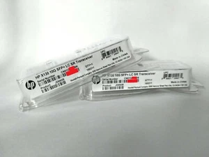 2x Genuine HP/HPE JD092B X130 10G SFP+ LC LR Transceiver NEU NEW OVP - Bild 1 von 4