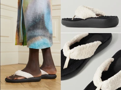 ANTIQUE GREEK SANDALS Charisma Leather Terry Cozy String Sandals Shoes 41 - Image 1 of 4