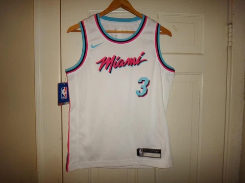 Youth M (10/12) Nike Dwyane Wade #3 Miami Heat City Edition Swingman Jersey Cover