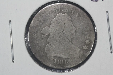 1805 Draped Bust Dime, 4 Berries, About Good Cover