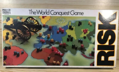 Risk Board Game - Parker - World Conquest Game - Vintage 1985 - Complete - Image 1 of 4