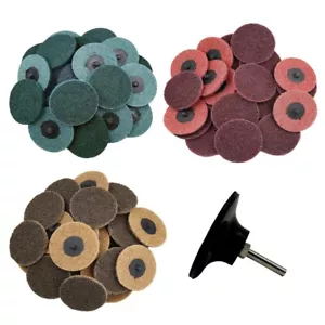 Discos de nailon abrasivos de cambio rápido de 75 piezas de 3 pulgadas - 25 de cada uno - Imagen 1 de 7
