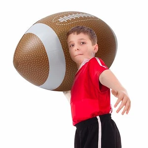 GoFloats 4' Giant Inflatable Football - *NEW SUMMER 2017 DESIGN* - Picture 1 of 4