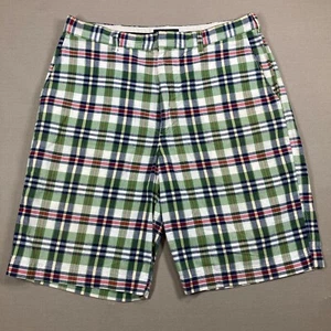 Abercrombie & Fitch Men's Shorts 32 Blue Black Plaid Cargo Pocket Tactical A&F - Picture 1 of 6