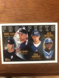 Paul Konerko/ Raul Ibanez/ Mike Figga/ Julio Mosquera 1996 Topps Prospects #432