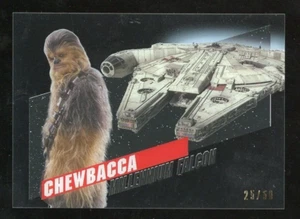 CHEWBACCA 2016 Topps High Tek MILLENNIUM FALCON VEHICLES Parallel SP /50 - Picture 1 of 1