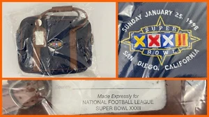 New DENVER BRONCOS Super Bowl XXXII Carrying Lap Top Computer Ipad Hand BAG Tote - Picture 1 of 8