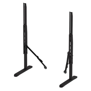 Patas de TV universales ErgoAV para televisores de 37" a 77" con acabado con recubrimiento en polvo negro - Imagen 1 de 9