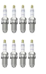 Spark Plugs x 8 Bosch Fits Porsche Cayenne 955 S 4.5 Audi A6 S6 A8 S8 Quattro - Picture 1 of 3