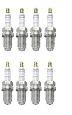 Spark Plugs x 8 Bosch Fits Porsche Cayenne 955 S 4.5 Audi A6 S6 A8 S8 Quattro - Image 1 of 3