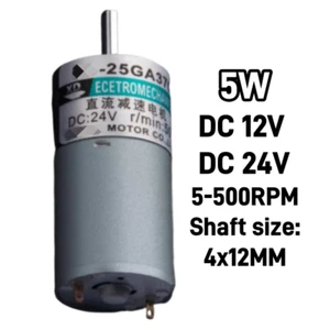 Caja de cambios de metal DC 12V/24V 5W motor de engranaje de micro reducción de par grande reversible - Imagen 1 de 13