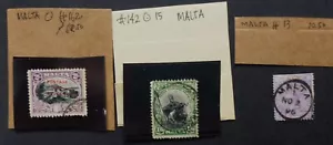 MALTA USED BETTER VALUES SCARCE STAMPS NICE CANCEL CAN.SHIP $1.99 COMB SHIPPING - Picture 1 of 2