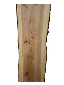 1x Ulme Rüster Bohle Brett Holz Baumkante Riss epoxid DIY Waschtischplatte - Bild 1 von 10