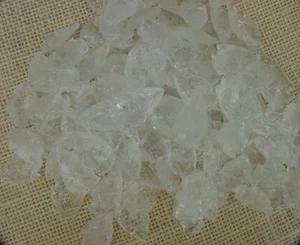 1 crystal clear quartz from bulk pile arrowheads replica arrow head 1"-1 1/2" - Picture 1 of 1