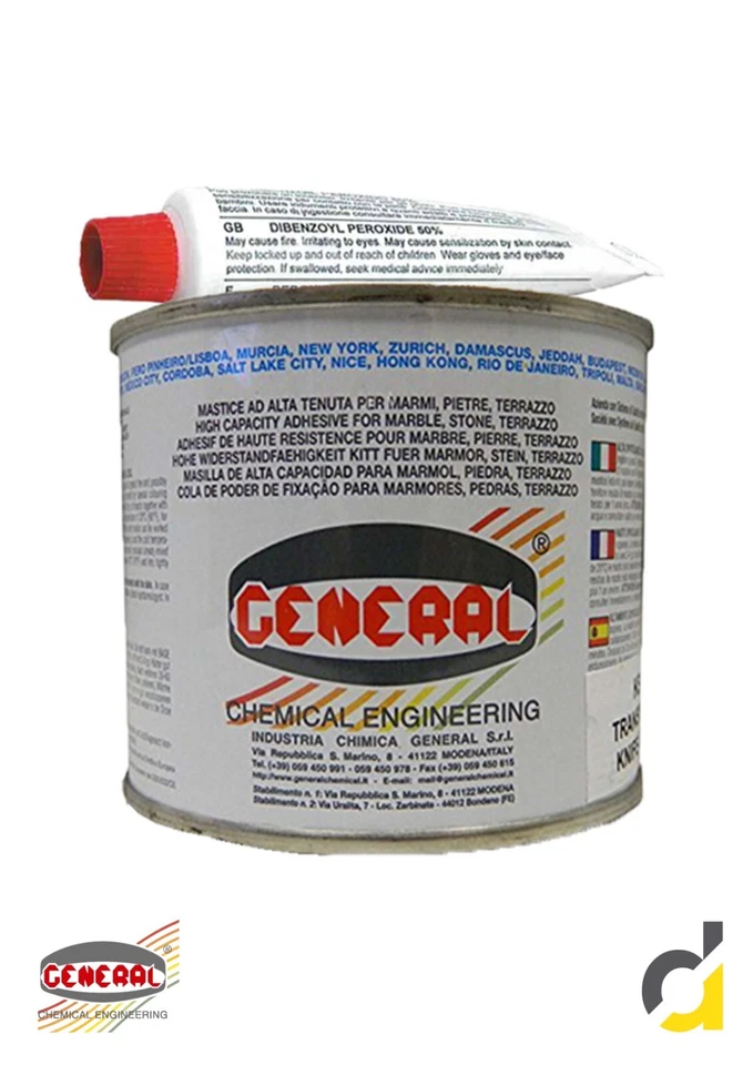 GENERAL CHEMICALS General Mastice stucco per marmo semi solido paglierino scuro ml.750