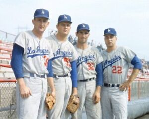 1959 Los Angeles LA Dodgers Starters WS World Series 8x10 Retro Koufax Drysdale