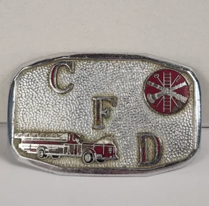 Vintage Chambersburg Pennsylvania PA CFD Fire Department Belt Buckle - Picture 1 of 6