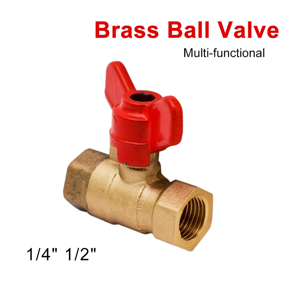 Messing Kugelhahn Kugelventil Muffenkugelhahn Kugelhähne Hahn Flügelgriff - Bild 1 von 4