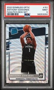 2020 Panini Donruss Optic Fanatics Box Set Prizm #151 Anthony Edwards NBA PSA 9 - Bild 1 von 2