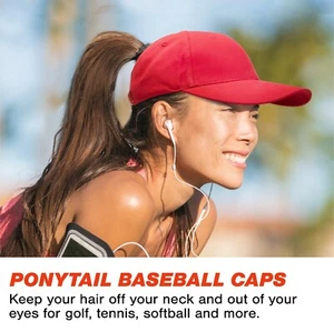 Top Damen Baseball Caps mit Pferdeschwanzloch: Perfekt für den aktiven Lebensstil - Bild 1 von 7