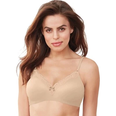 Maidenform Comfort Devotion Ultimate Lace-Trim Wireless Lift Bra 09456 40C NWT - Image 1 of 3