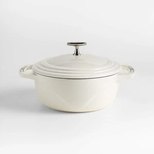 Smalto Lodge USA 4,5 qt. Forno Olandese in Ghisa a Nuvola Bianco B5 - Foto 1 di 7