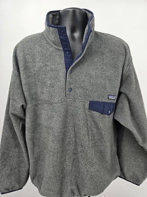 Patagonia Synchilla Pullover XL grau Tasche Fleece Snap-T Herren 25580FA15 - Bild 1 von 4