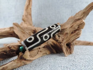 Energie 9 Augen Tibetischer alter Achat Dzi Perlen Amulett für Anhänger Tibet Gzi Bead A - Bild 1 von 4