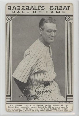 1948 Exhibits Baseball's Great Hall of Fame Lou Gehrig HOF - Image 1 of 2