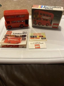 Lego London Bus 1974 Set 760 !00% Complete With Box Instructions Unused Stickers - Picture 1 of 7
