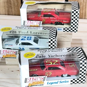 #52 Cale Yarborough #28 Fred Lorenzen #0 Lund RCCA Legends Series 1/64 NASCAR - Picture 1 of 7