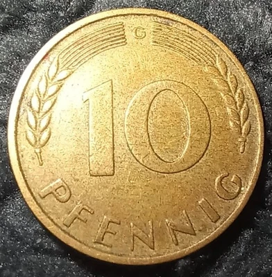 Alemania - República Federal 10 Pfennig, 1950 Foto 1 de 2