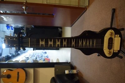 Gibson Vintage 1940's Black Lap Steel Guitar w/Case BR-6 - Image 1 of 4