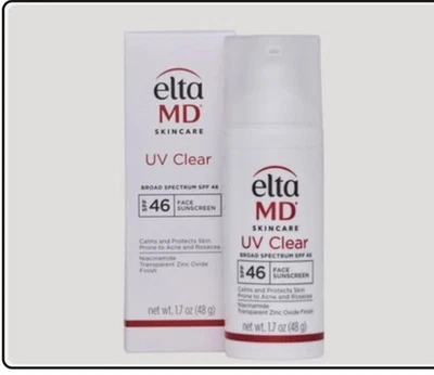 Elta MD UV Clear Broad Spectrum SPF 46 1.7oz/48g NEW IN BOX   Exp - 03 /2027 - Image 1 of 3