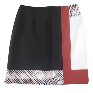 Falda Casa Blanca Mercado Negro Talla 2 Color Bloque Carrera Moderna - Imagen 1 de 8
