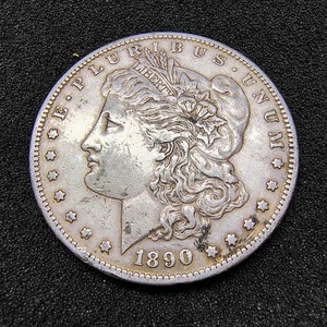1890-S Morgan Silver Dollar $1 - San Francisco Mint - VF-XF Cond. - Nice Color - Picture 1 of 22