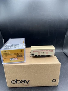NEVER RUN Brawa HO Scale German Bierwagen Freight Car Burgerliches Braunaus Pils - Bild 1 von 10
