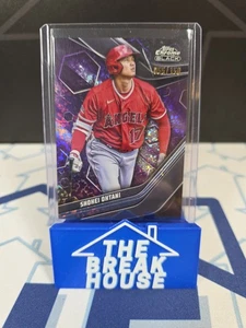 2023 Topps Chrome Black Shohei Ohtani Purple Mini Diamond Refractor /150 - Bild 1 von 6