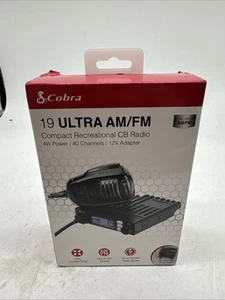 Cobra 19 Ultra AM/FM Compact Recreational CB Radio 4W 40 Channels SEALED. 16 - Zdjęcie 1 z 3