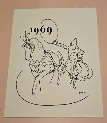 Lithographie 1969 Signé EVEN  - Photo 1/4