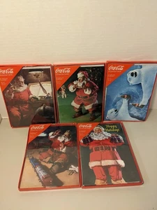 Coca-Cola Santa Christmas Cards 8 Per Pack, Lot of 5 (40 Total) 2024 New In Box - Picture 1 of 11