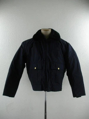 Men's M L 44 Golden Fleece Thinsulate Navy Blue Full-Zip Cruiser Police Jacket - Image 1 of 4